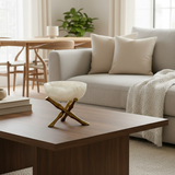 Handcrafted Marble Bowl on Brass Bamboo Stand, Gold Metal Base, Handcrafted Stone Fruit Dish, Elegant Table Centerpiece, Chinoiserie Decor